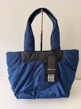 NWT VEE COLLECTIVE Small Caba Tote Handbag Bag, Blue